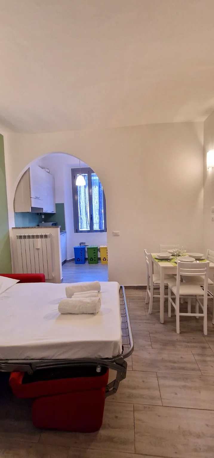 Divano letto aperto