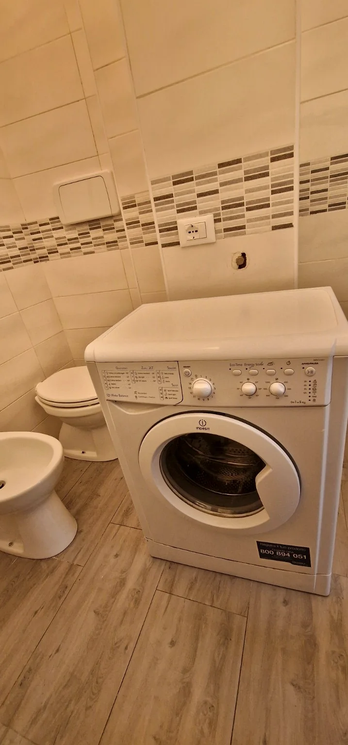 Bagno e lavatrice